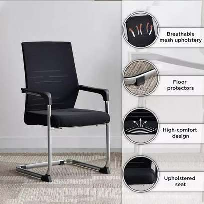 Comfortable Mesh Cantilever Guest Chair image 3