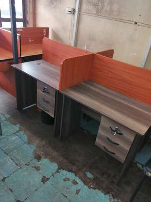 Four way office working station desks image 6