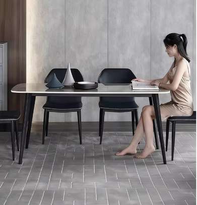 Dining Set; Marble 4 Seater Dining Tables image 2