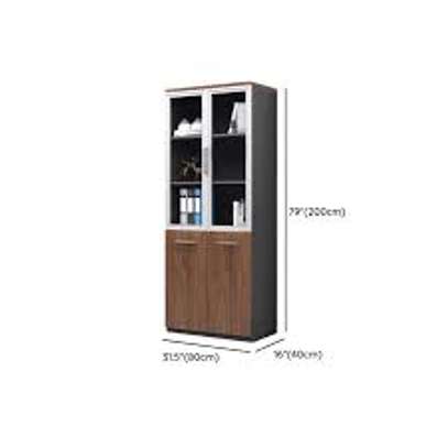 Wooden Executive 2 Door Lockable Office Storage Cabinet image 13