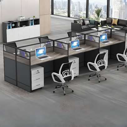 6-Way Modular Office Workstation image 2