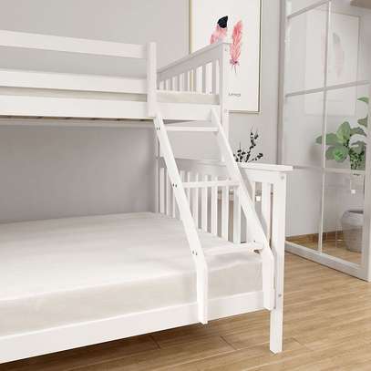 White Wooden Kids Bunk Bed image 4