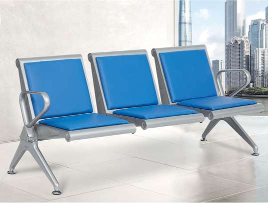 Office Bench; 3 Link Heavy Duty Padded Reception Bench image 13