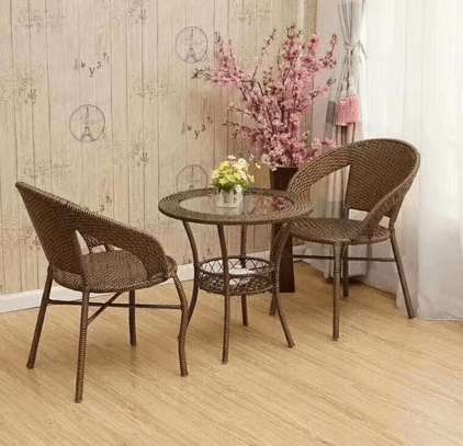 Modern Outdoor  2-Seater Rattan Set image 6