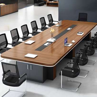 Office Table : 3m Executive boardroom table image 4