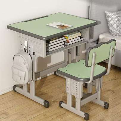 Kids Furniture; Pink Kids Desk And Seat image 3