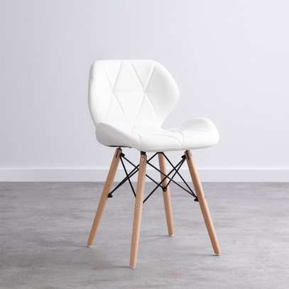 Dining Chair; Elegant Eames Leather Dining Chair image 11