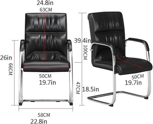 Faux Leather Executive Visitor's Chair image 4