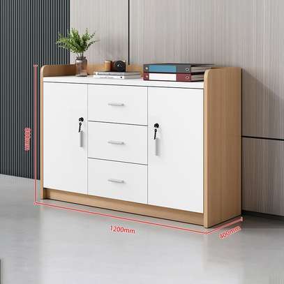 Modern Wooden Credenza Cabinet image 4