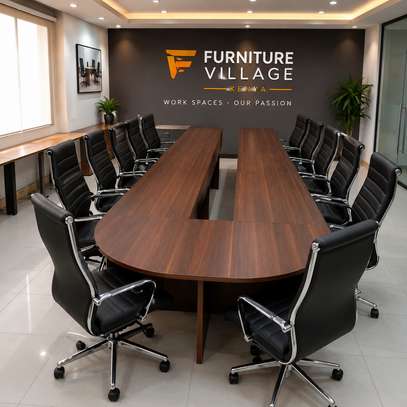 Boardroom Tables : Modern U-Shaped Office Boardroom Table image 5