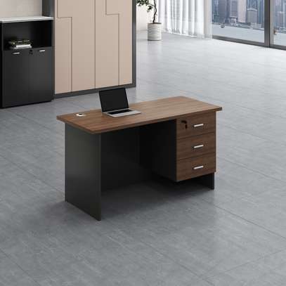 Office Desk: 120cm  Executive Office Desk With Drawers image 4