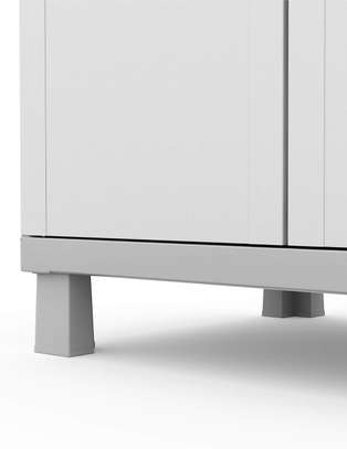 Keter White & Gray Storage Cabinet image 12