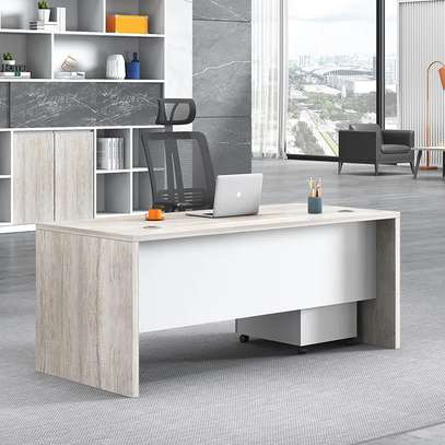 Office Desk; Premium Upholstery Office Desk And Cabinet image 3
