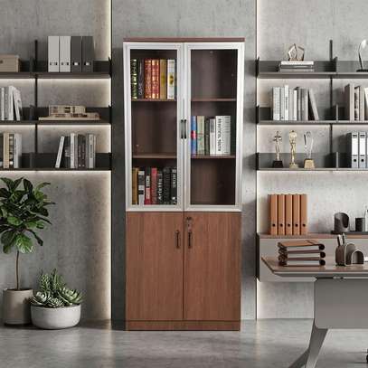 Cabinets : 2-Glass Door Office Storage Cabinet image 4