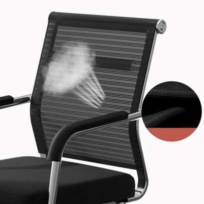 Office Chair: Black Chrome Mesh Office Chair image 5