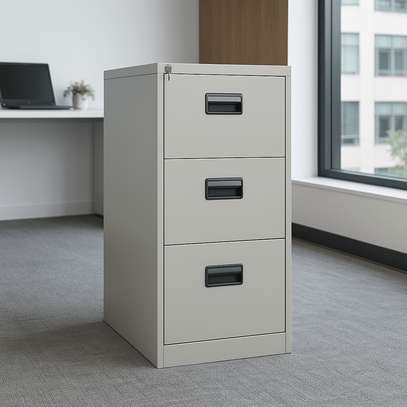 Office Steel Filing Cabinet with 3 Drawers image 2
