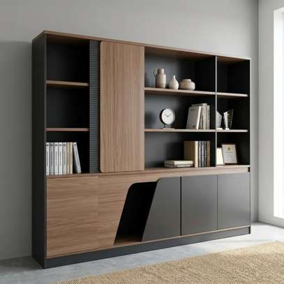 Office Cabinet;  Imported Executive Office Wall Unit image 3