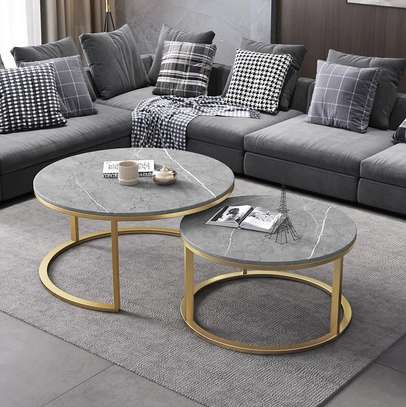 Round Nordic Luxury Coffee Table image 3