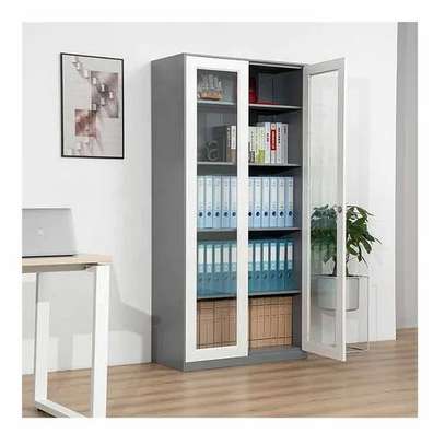 Office Cabinet: Full Glass Metallic Cabinet, Office Display image 5