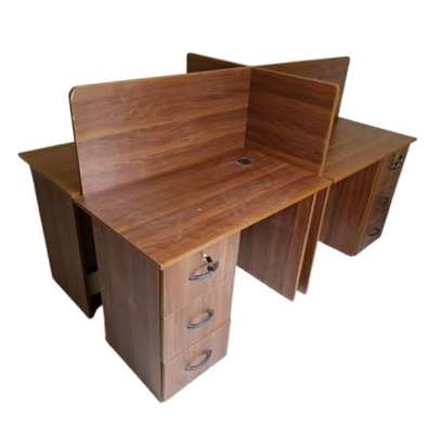 Four way office working station desks image 12