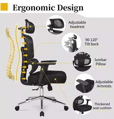Office Chair : High Back Office Chair with Adjustable image 3