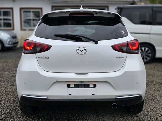 Mazda 2 White color fully loaded 2019 model. image 10