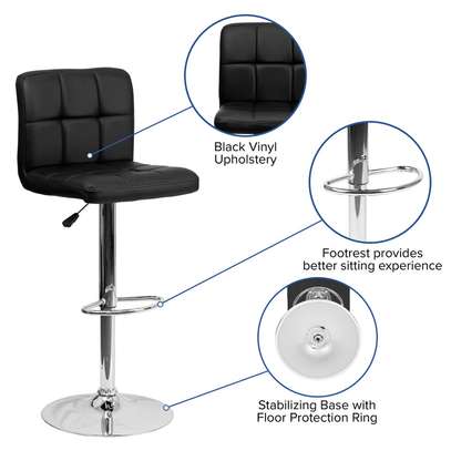 Barstool; Exquisite Comfortable Adjustable Barstool image 6