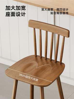 Barstool; Creative Backrest Plastic Barstool image 4