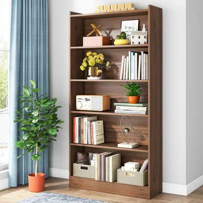 Bookshelf; 6 Tier Wooden Home Office Bookshelf image 8