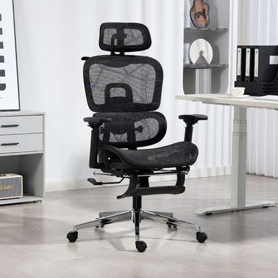 Orthopedic Mesh Office Chair with Footrest image 4