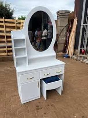 Modern Unlighted Wooden Dressing Mirror image 5