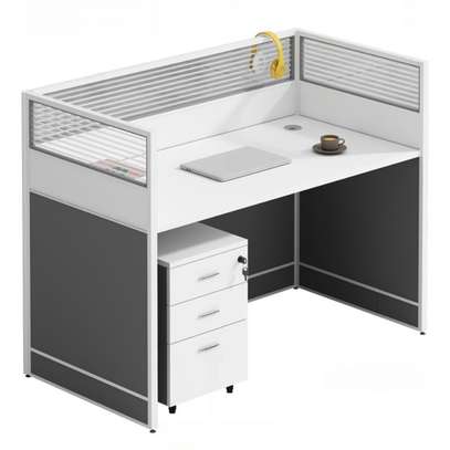 Office Workstation: 6 Way Persons Office Desk image 4
