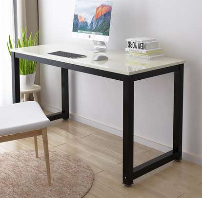 Durable Wood Metal Frame Office Computer Working Desk image 8