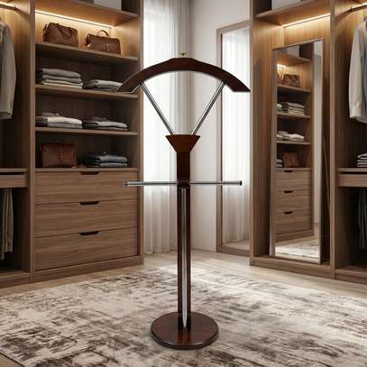 Coat Hanger; Mahogany coat hanger image 6