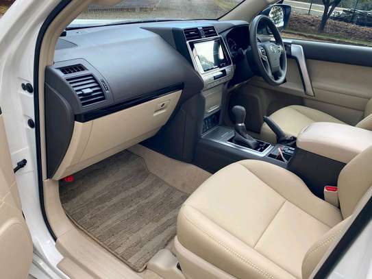 Toyota Land cruiser prado TX White color fully loaded 2020 image 11