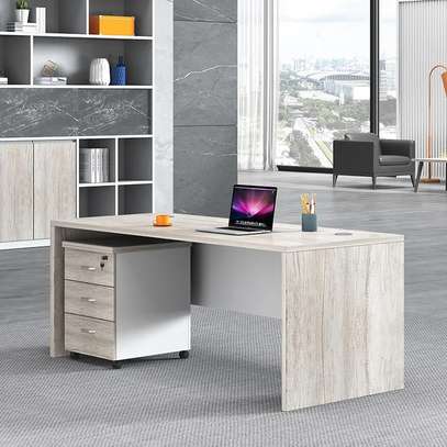 Office Desk; Premium Upholstery Office Desk And Cabinet image 2