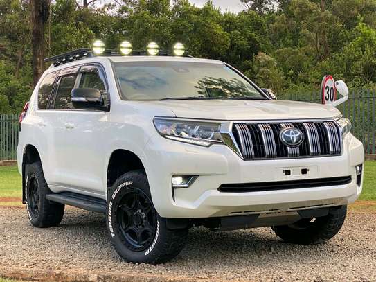 Toyota Land cruiser prodo TXL white color fully loaded image 6