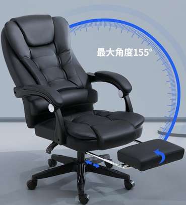 Office Chair: Executive Office Chair with Footrest image 3