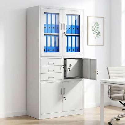 2-Door Steel File Cabinet with Safe image 6