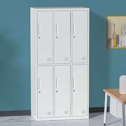6 Locker Steel Storage Cabinet image 9