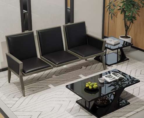Leather Executive 3 Seater Office Sofa image 5