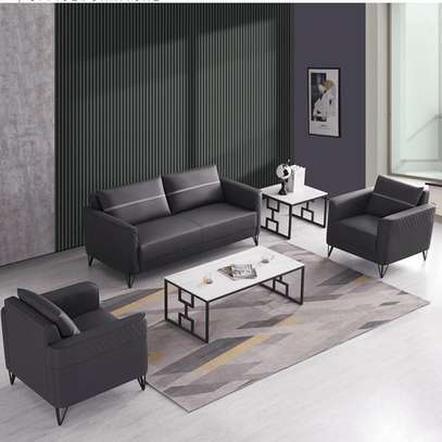 Leather 5 Seater Executive Reception Bench image 11