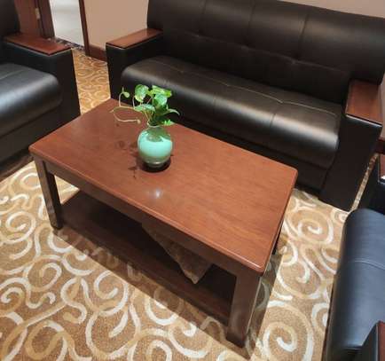 60cm by 60cm Mahogany Office Coffee Table image 5