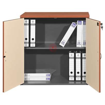 2 Door Lockbale Credenza Cabinet image 3