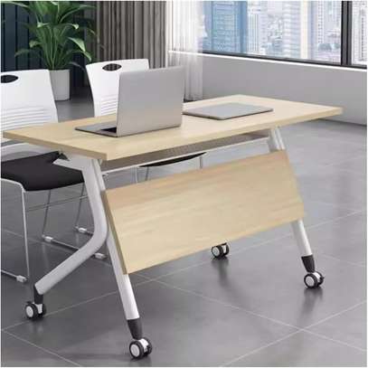 Brown Foldable Conference Meeting Table image 8