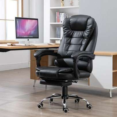 Executive Chairs : High-back Office Chair with Footrest image 5