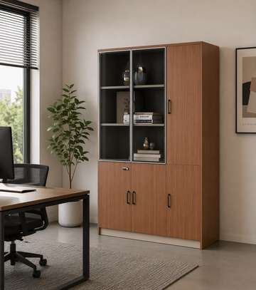 3-Door Wooden Office Cabinet image 5