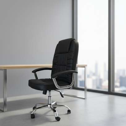 Offfice Chairs : Ergonomic Leather Office Chair image 7