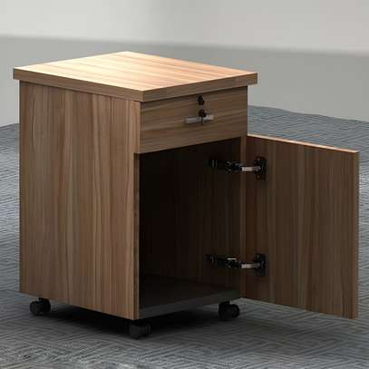 Wooden Movable Storage Cabinet image 2