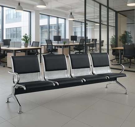 Office Bench; 4-Link Padded Office Bench image 12
